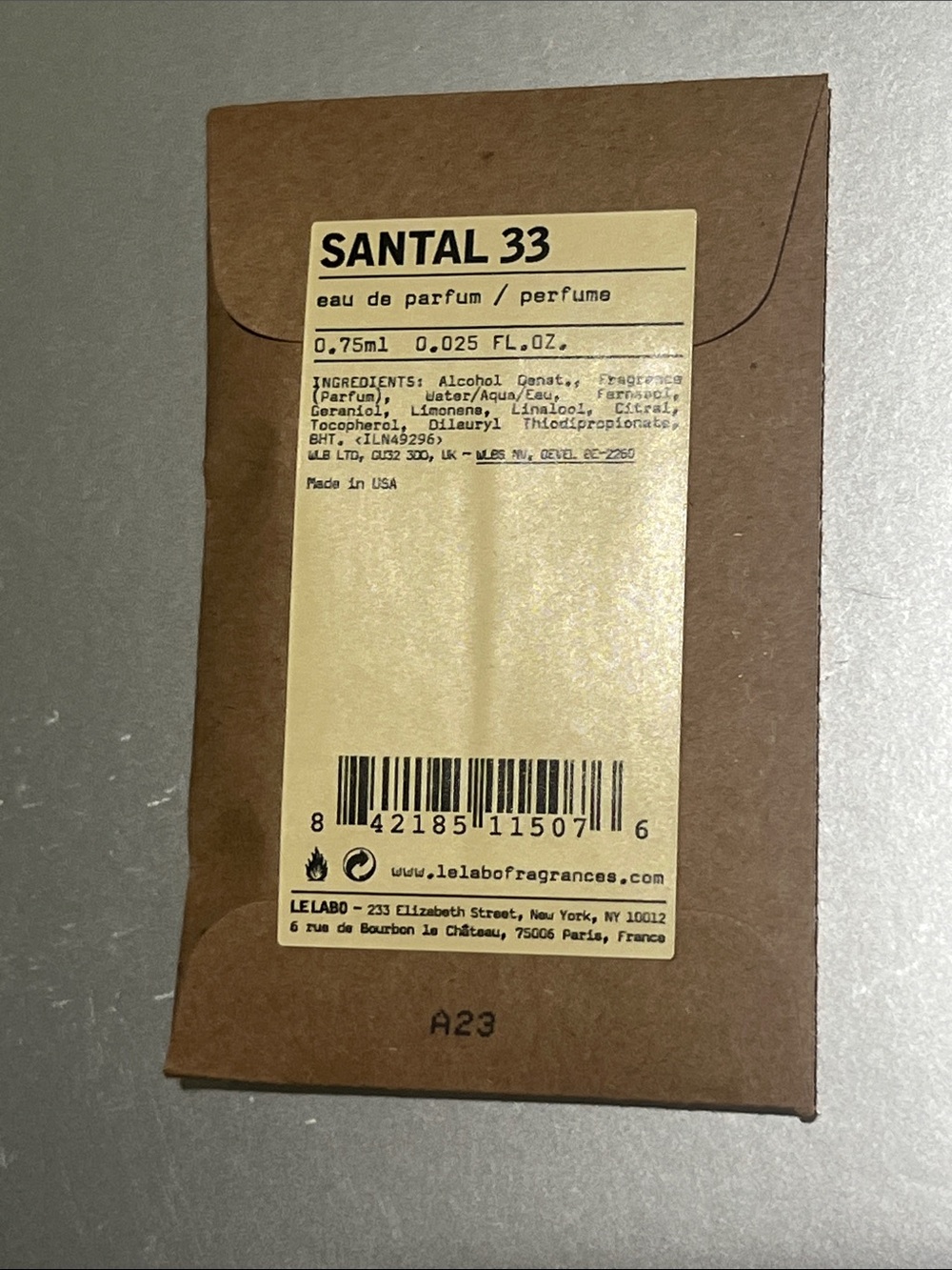 Le Labo samples - Picture 5 of 5